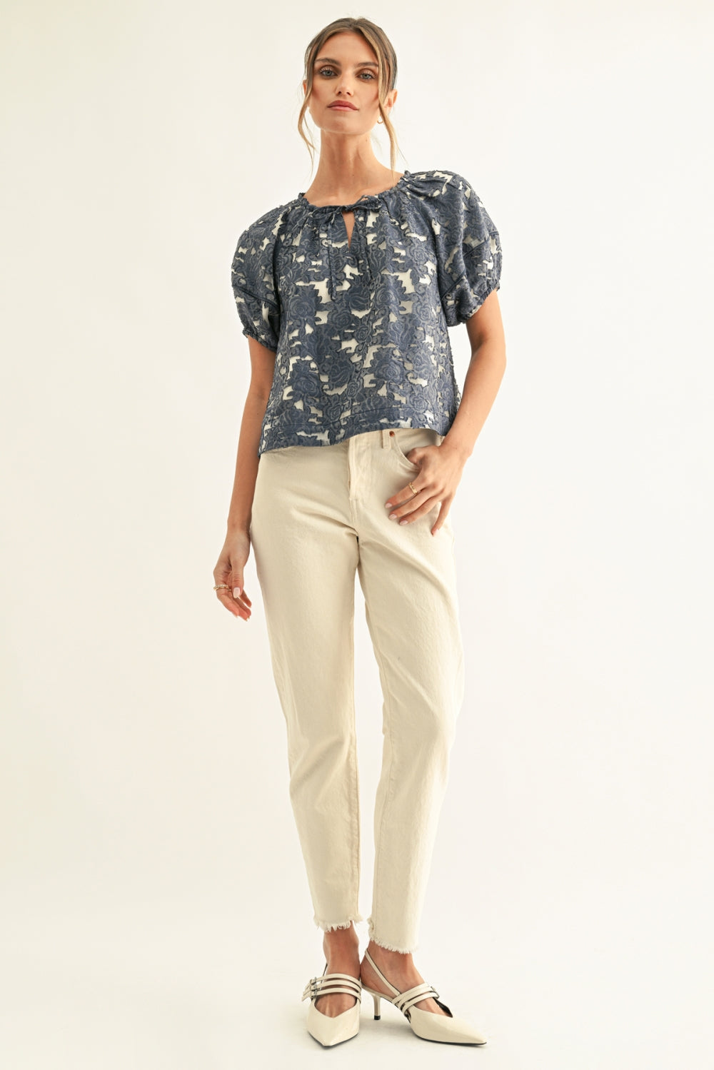F267T7596_DENIM BLUE JACQUARD
