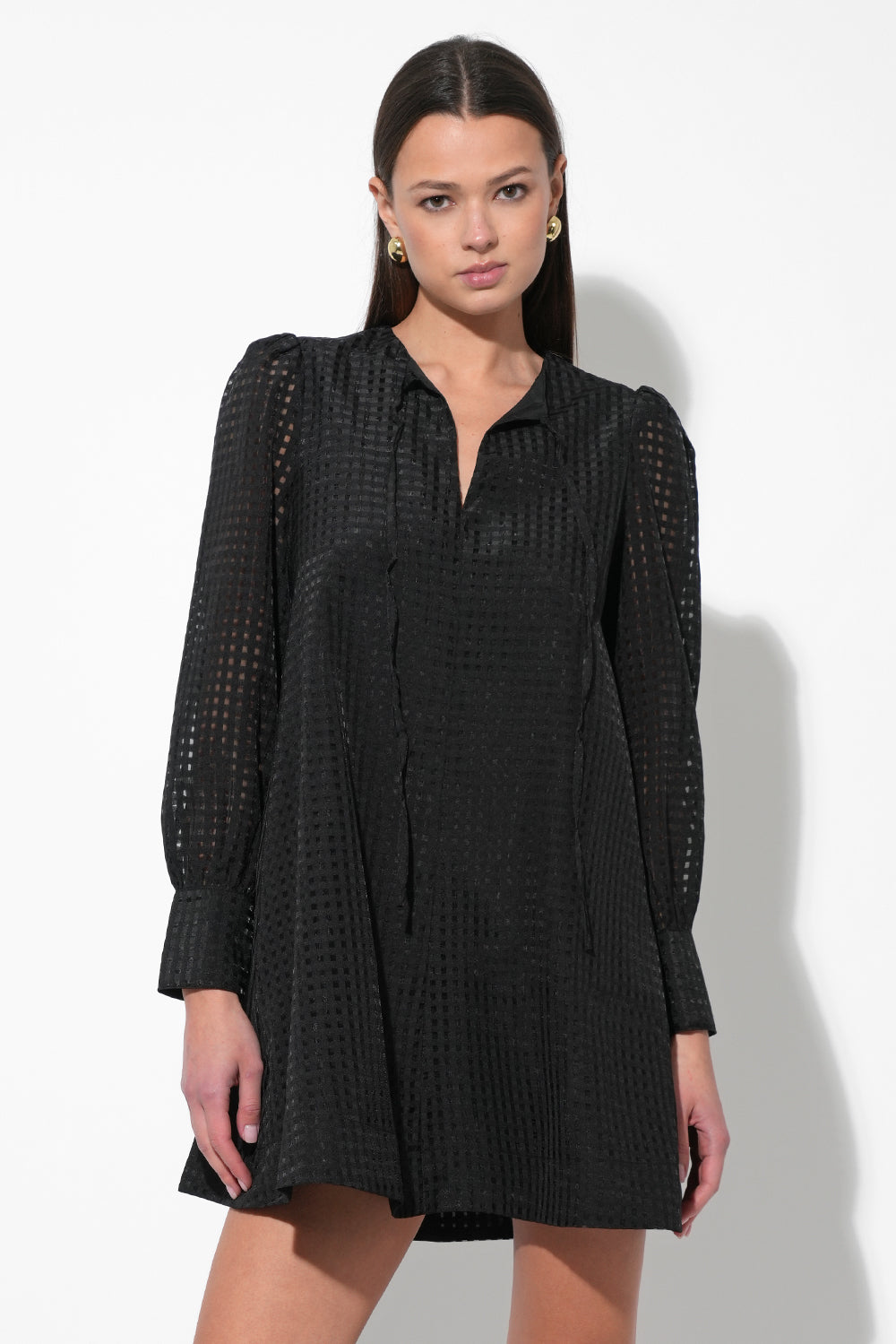 Ashley Seersucker Mini Dress
 F248D5960