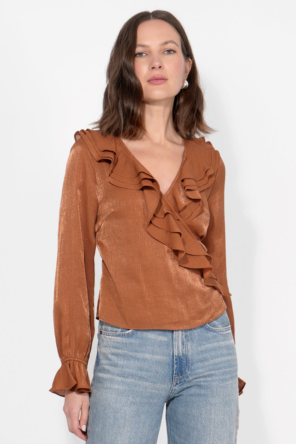 Ayesha Ruffled Blouse
 F257T7292