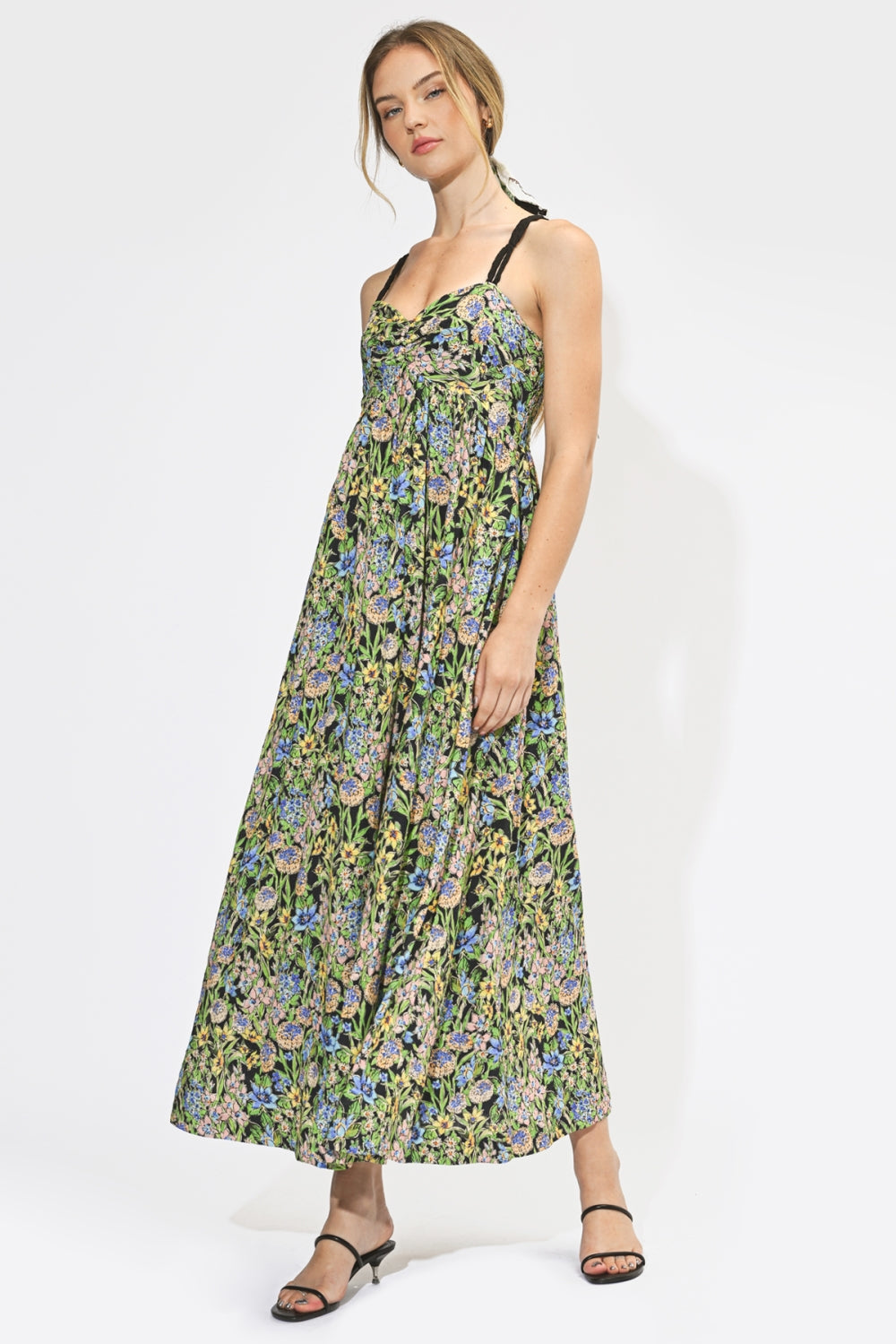 dakota maxi dress Braided Strap Black MULTI / XS Color:LT LAVENDER Fox Racing Assembly Line this sweeping maxi features 260-March25
