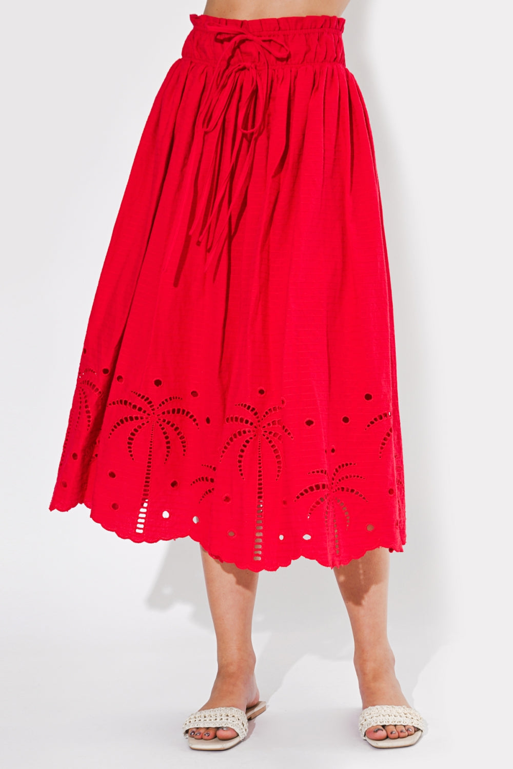 Eira Embroidered Midi Skirt F264S9463