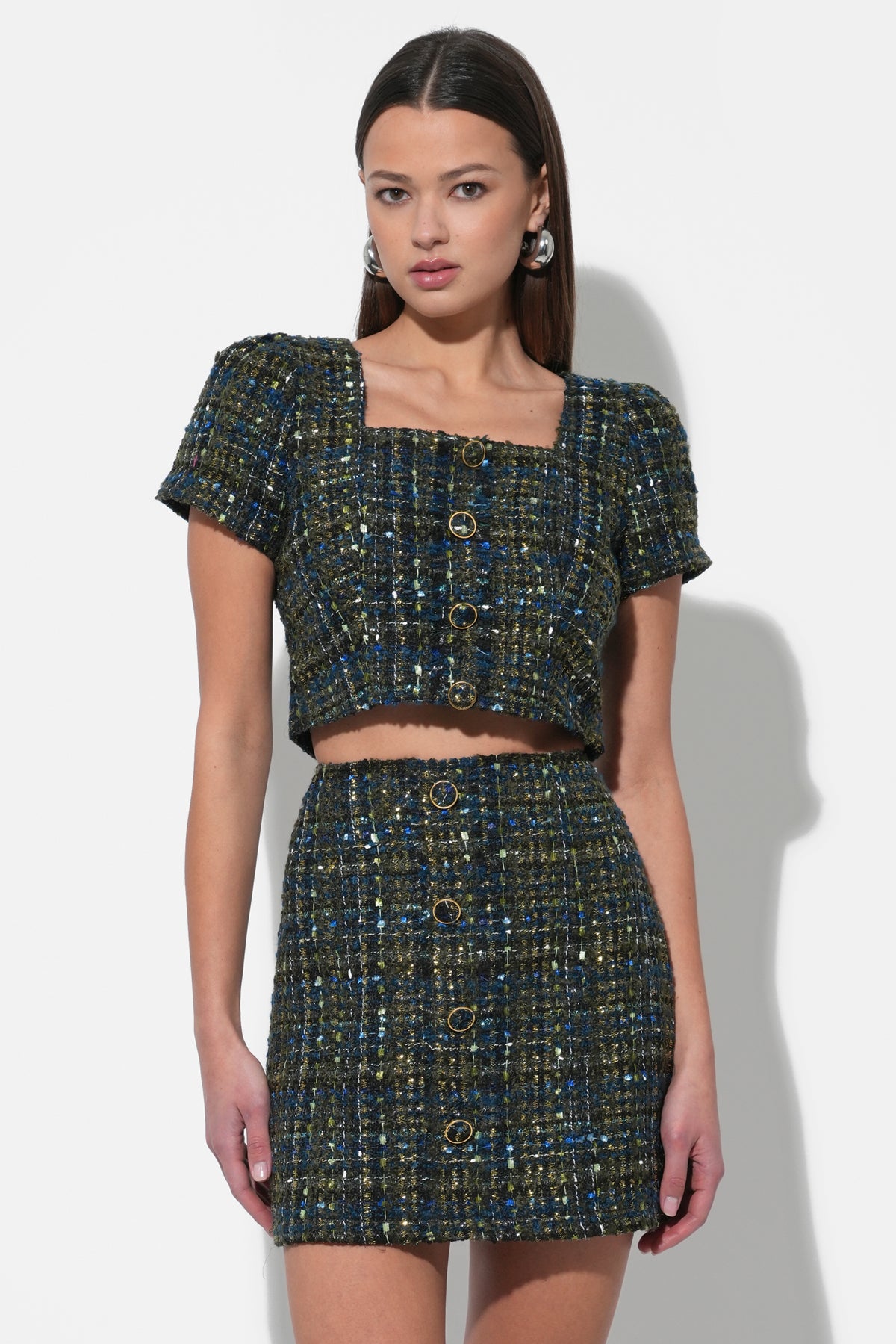 Lauren Tweed High Waist Skirt