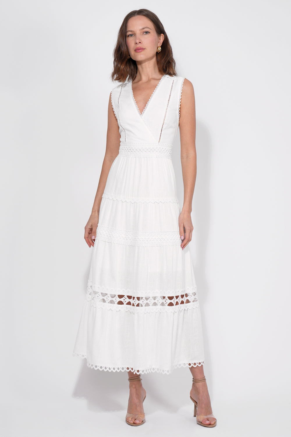 Roxy Lace Trim Maxi Dress