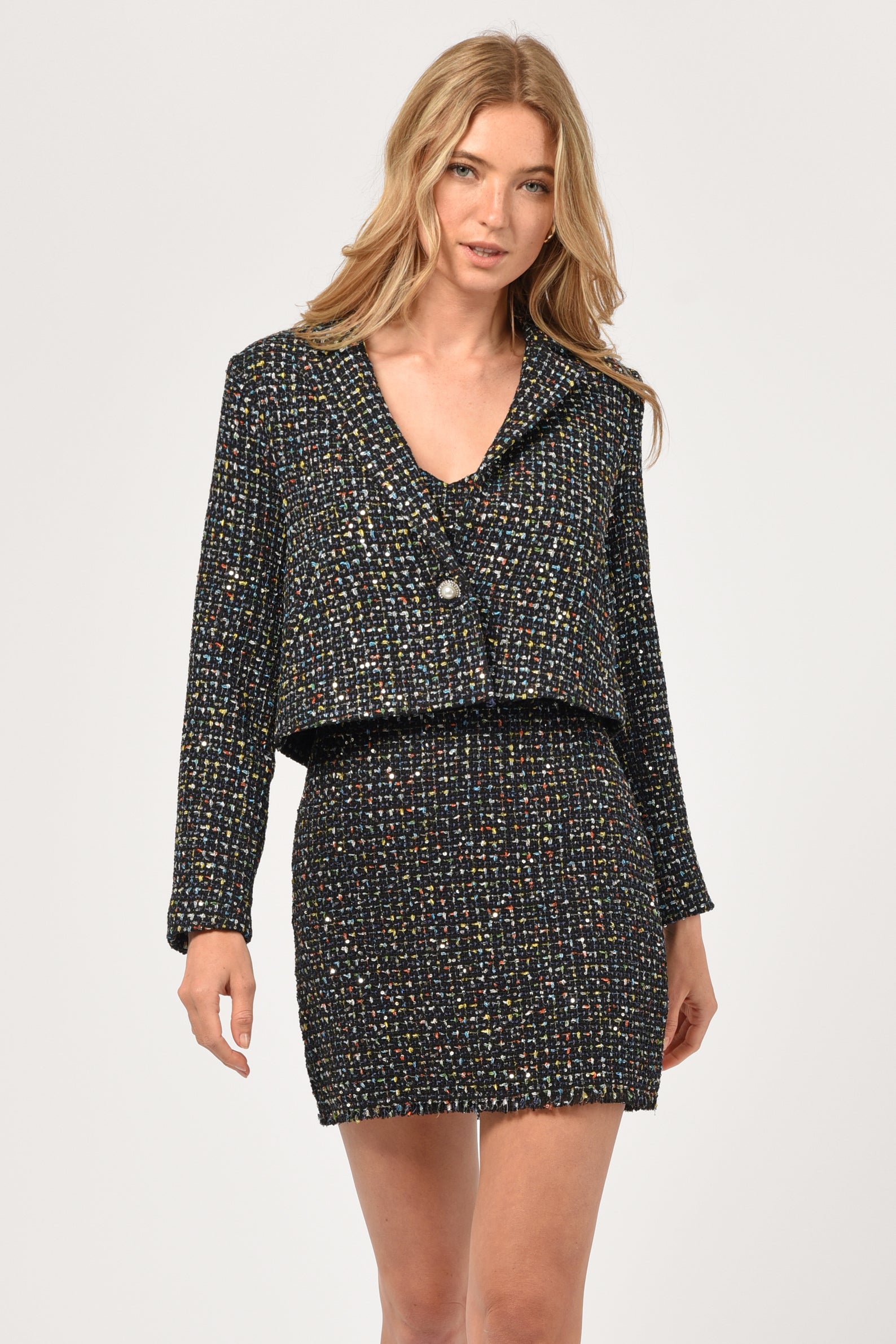 Addilyn Flower Split Blazer