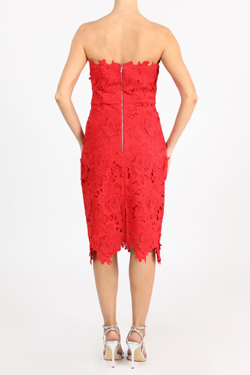 Jade Woven Lace Tube Dress