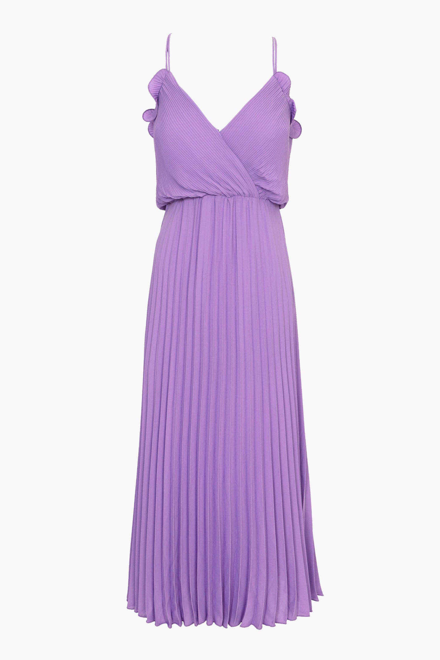 Eileen Pleated Slip Midi Dress