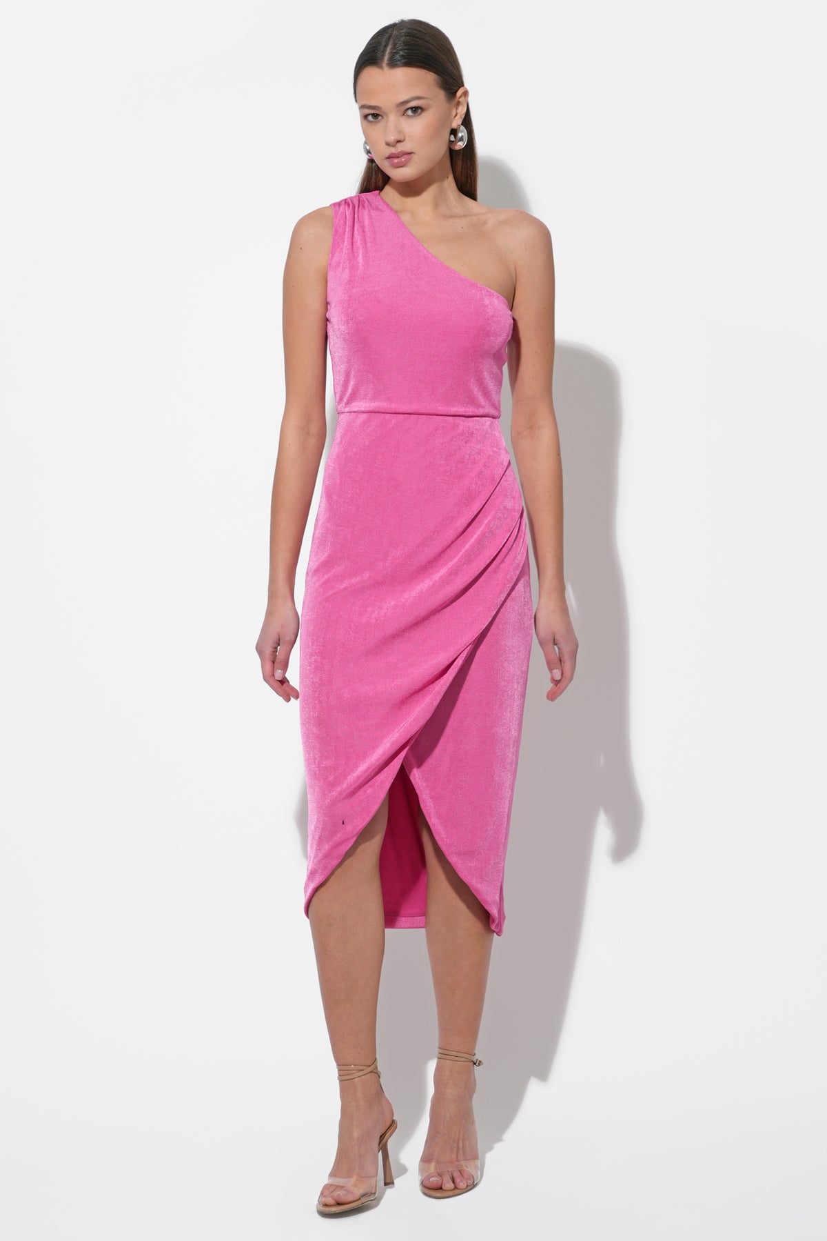 Nelly One Shoulder Knit Dress