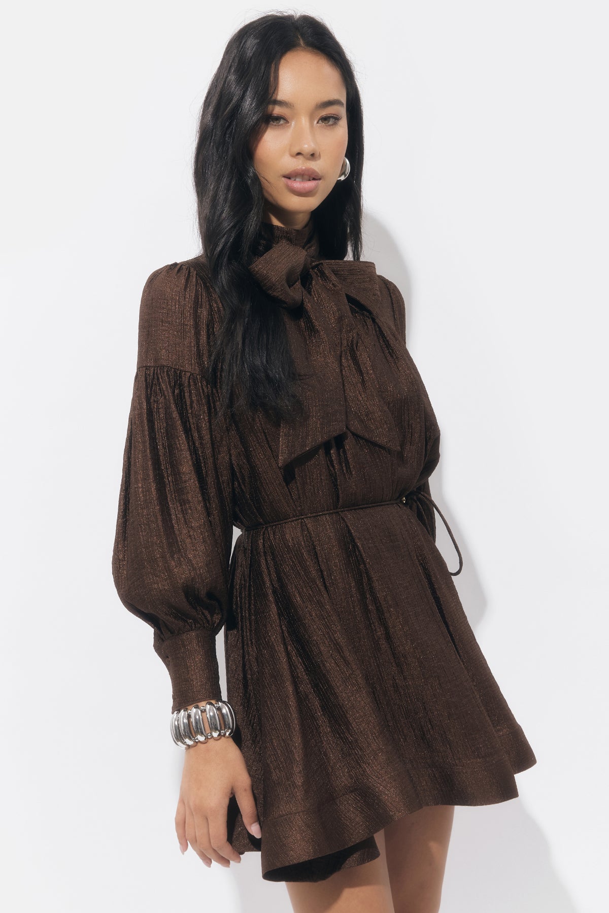 Daphne Bow Mini Dress