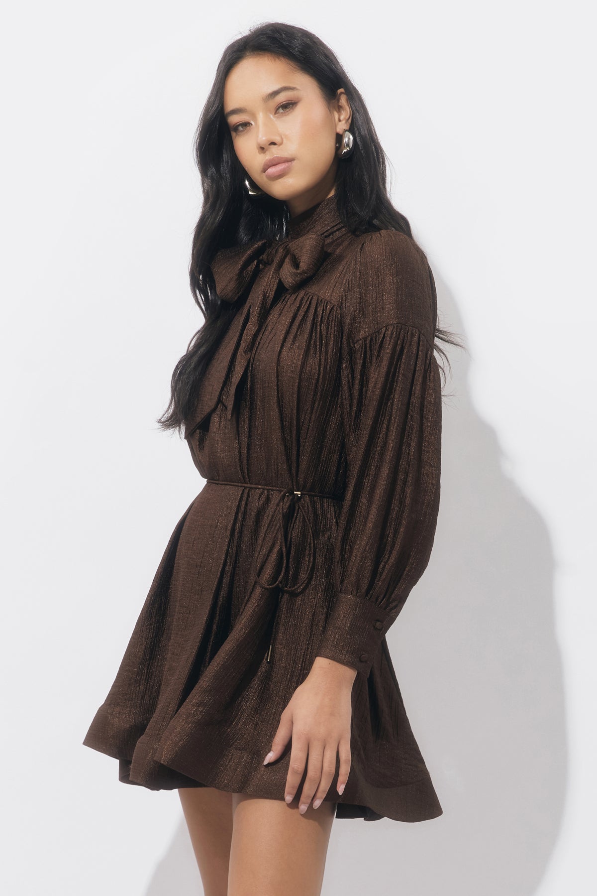 Daphne Bow Mini Dress