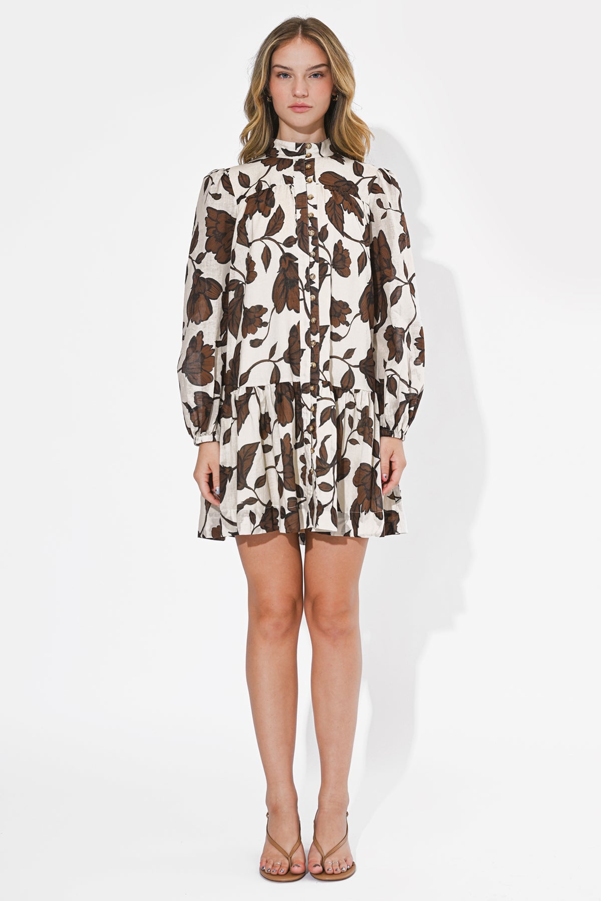 Sharon Long Sleeve Cotton Dress