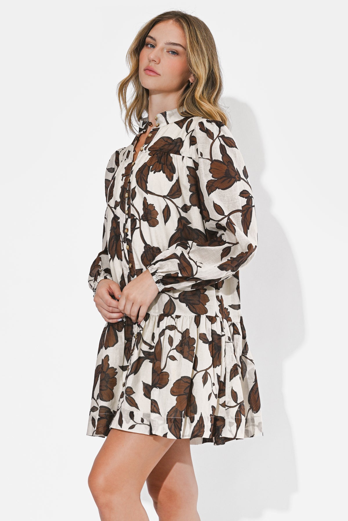 Sharon Long Sleeve Cotton Dress