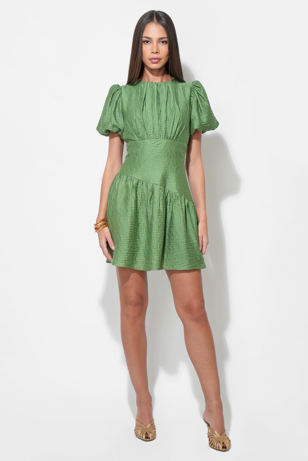 Maren Asymmetric Waistband Mini Dress