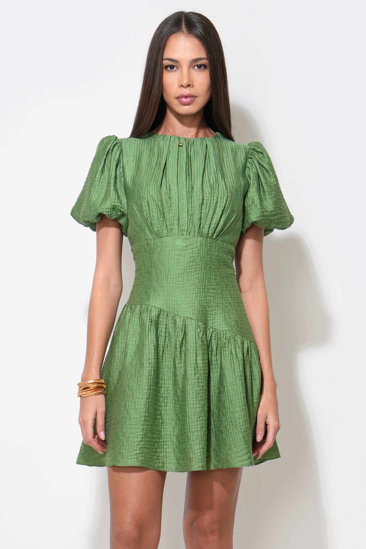 Maren Asymmetric Waistband Mini Dress