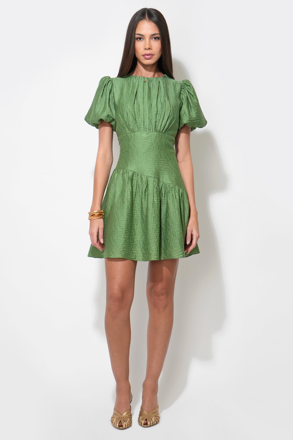 Maren Asymmetric Waistband Mini Dress