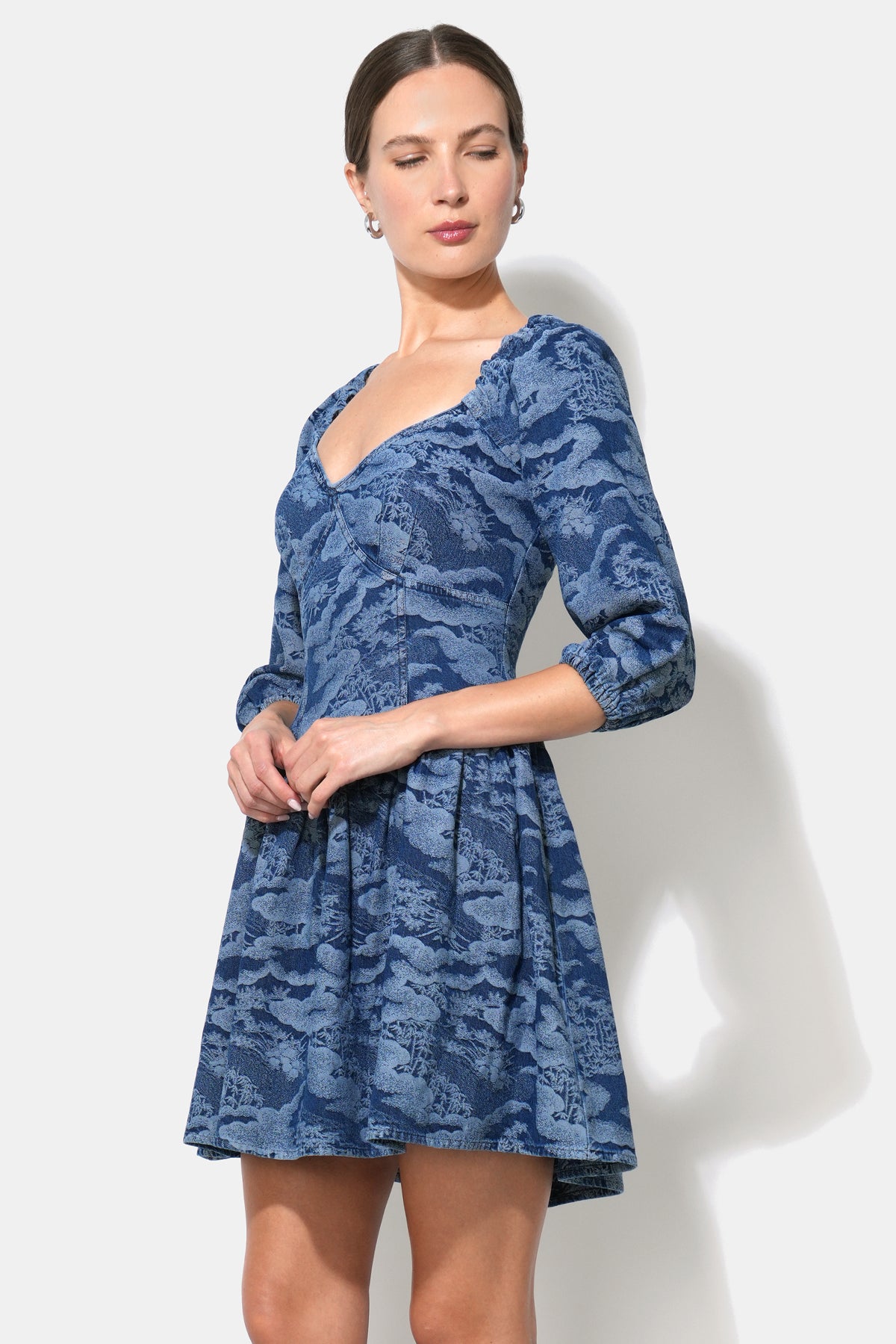 Alani Long Sleeve Denim Mini Dress