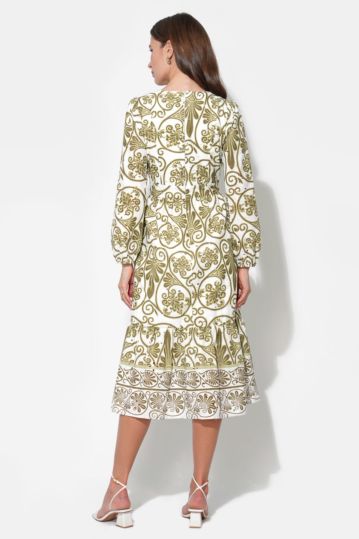 Madeline Long Sleeve Trim Dress