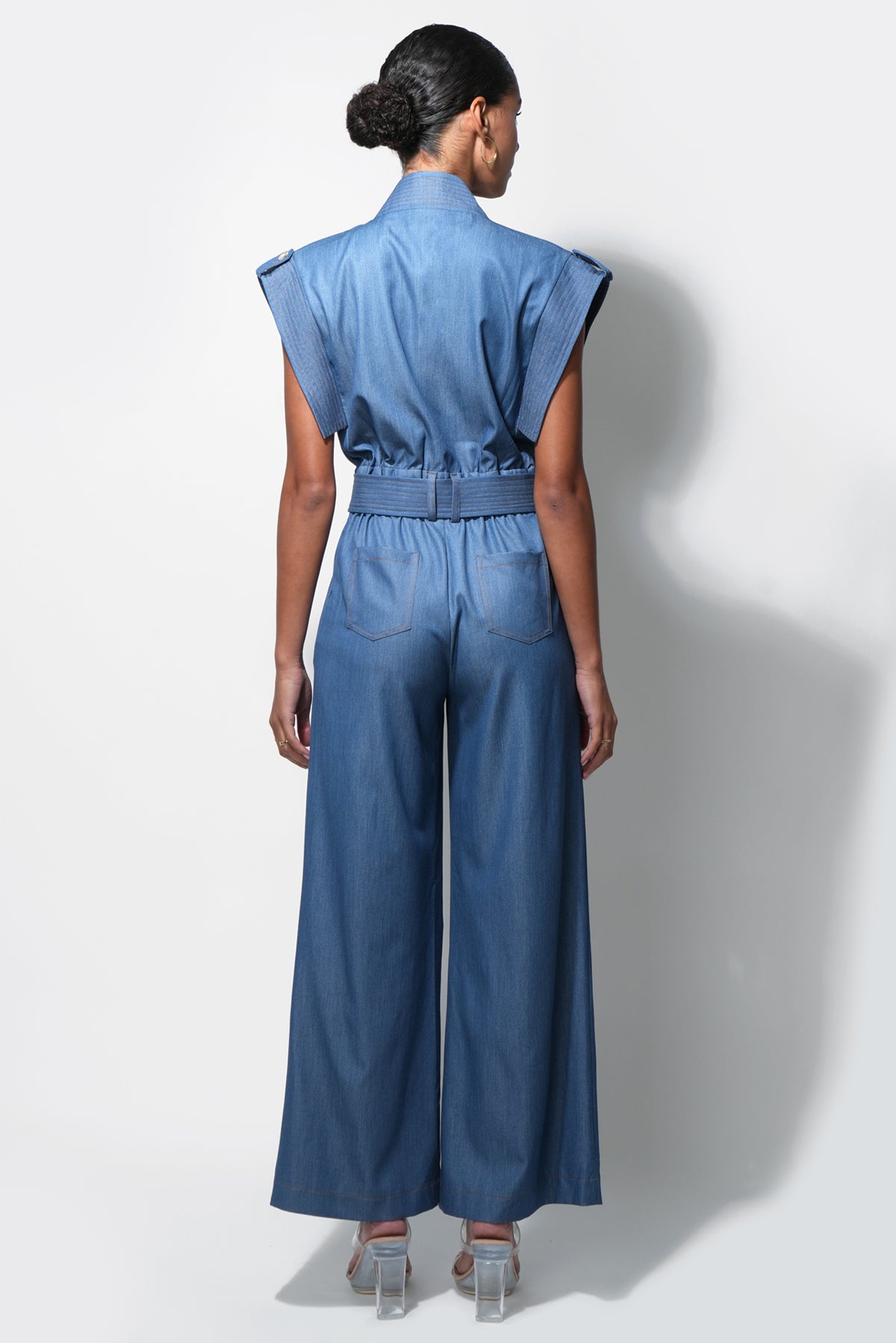 Talia Contrast Stitch Jumpsuit