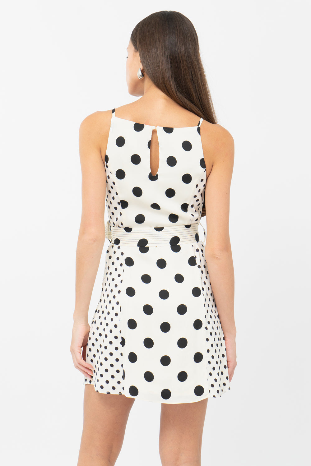 Lelou Polka Dot Tie Dress