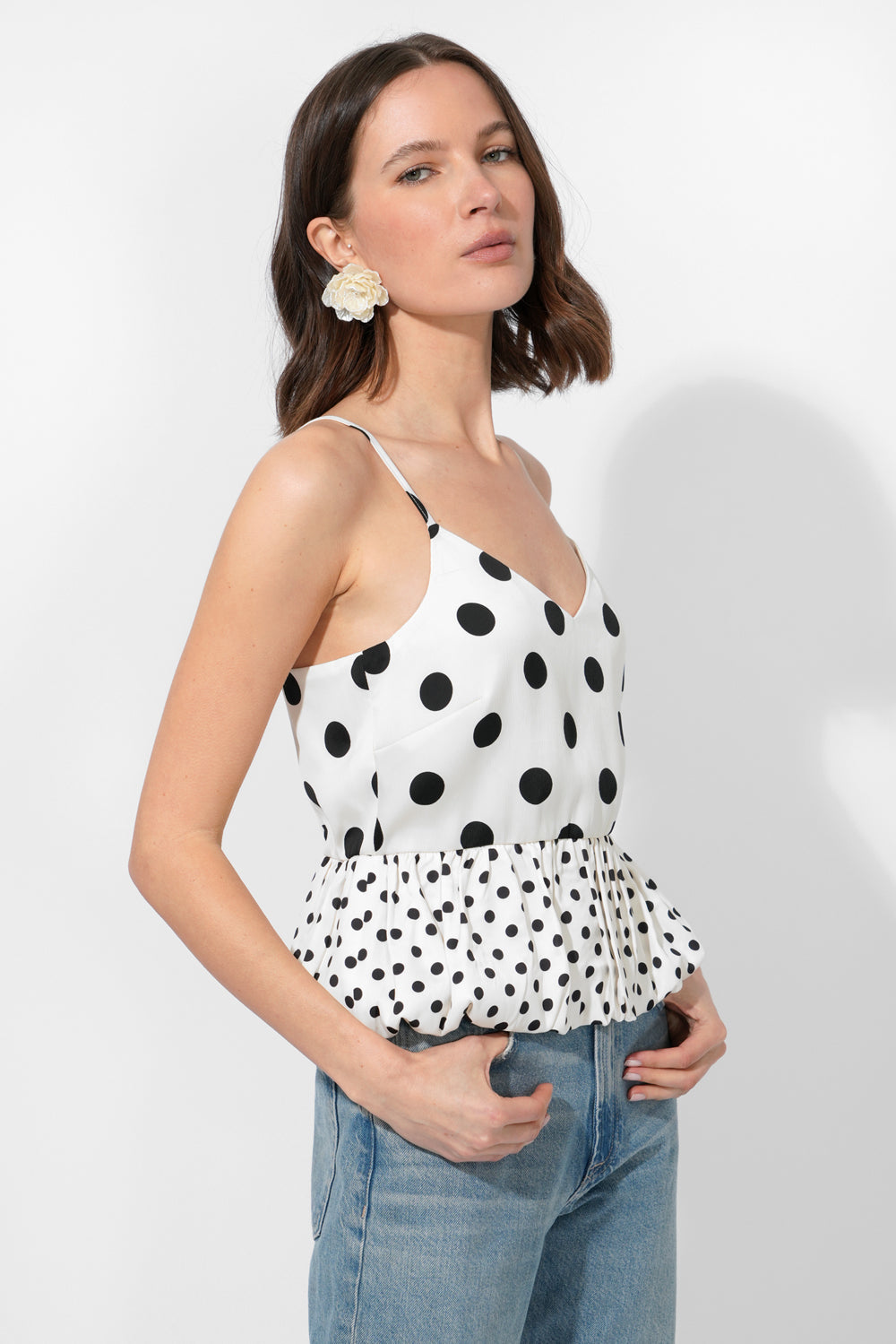 Estella Polka Dot Balloon Top