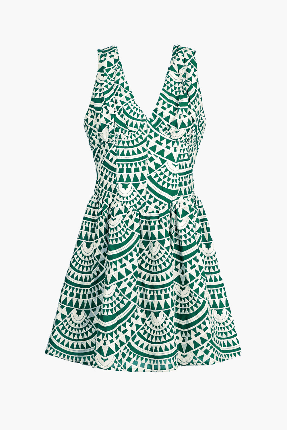 Maris Cotton Crochet Piped Mini Dress