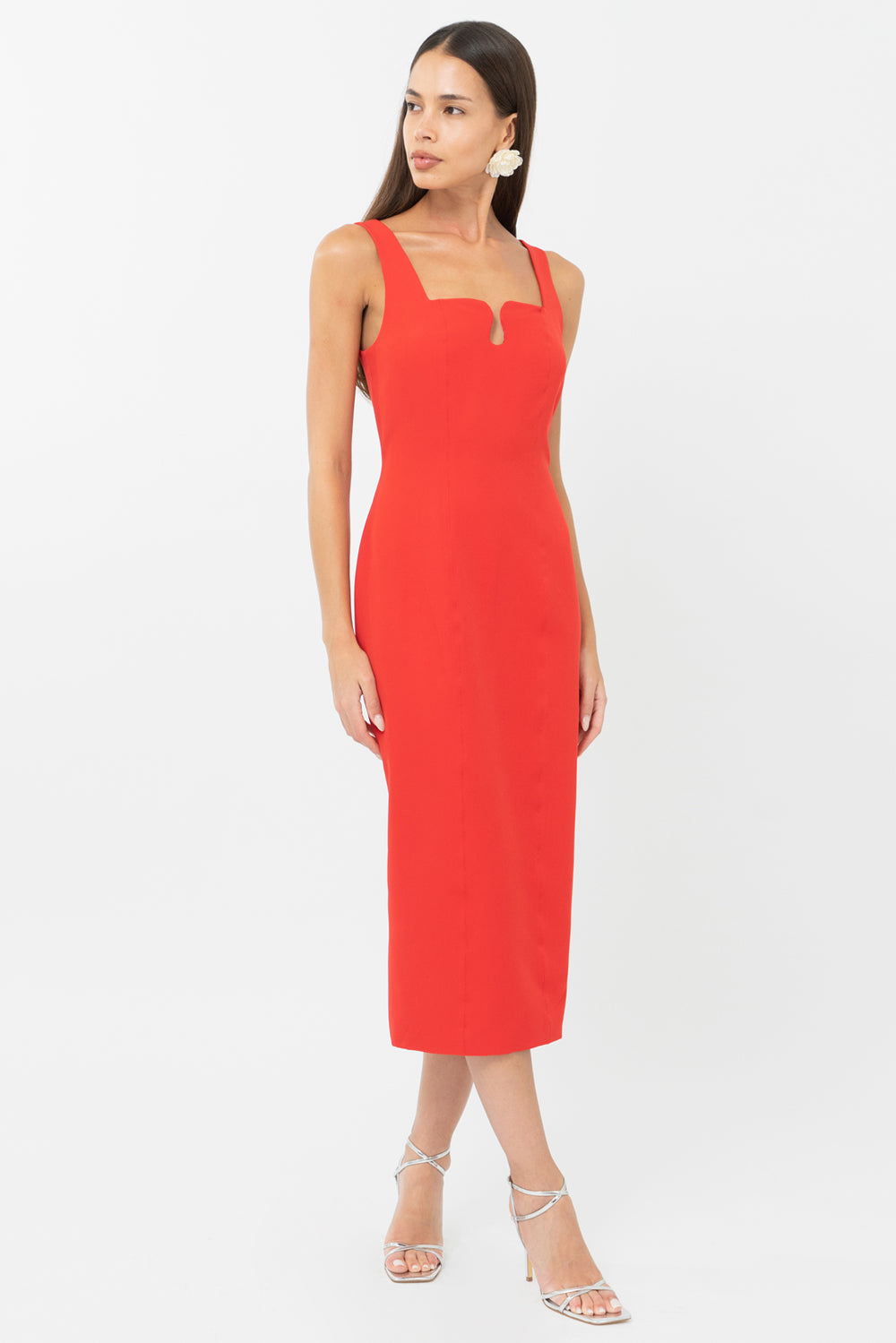 Leigh Wave Bodycon Midi Dress