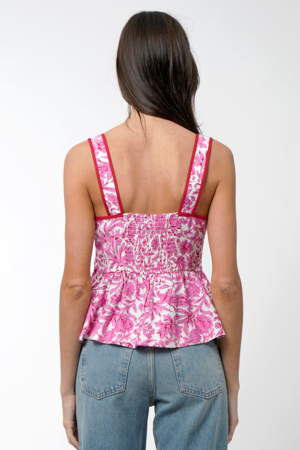 Luna Scalloped Peplum Top