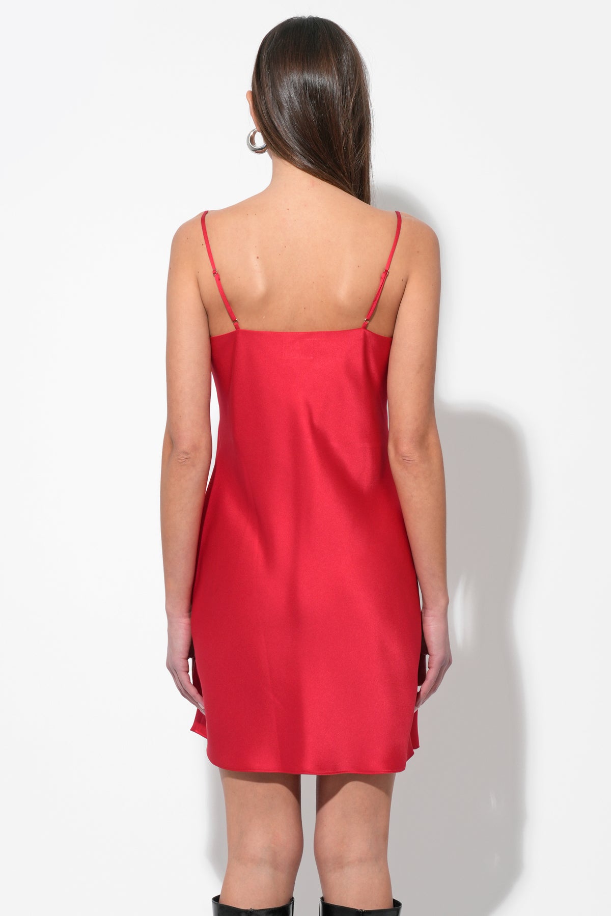 Kia Satin Mini Dress with Bows