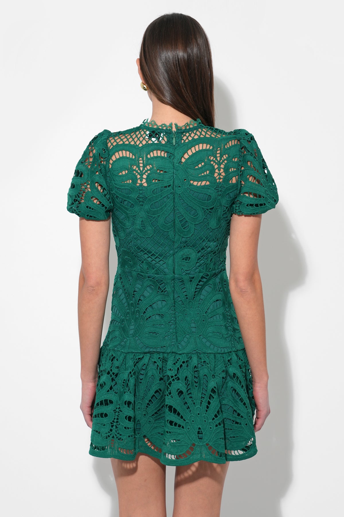 Clarisse A Line Placement Lace Dress