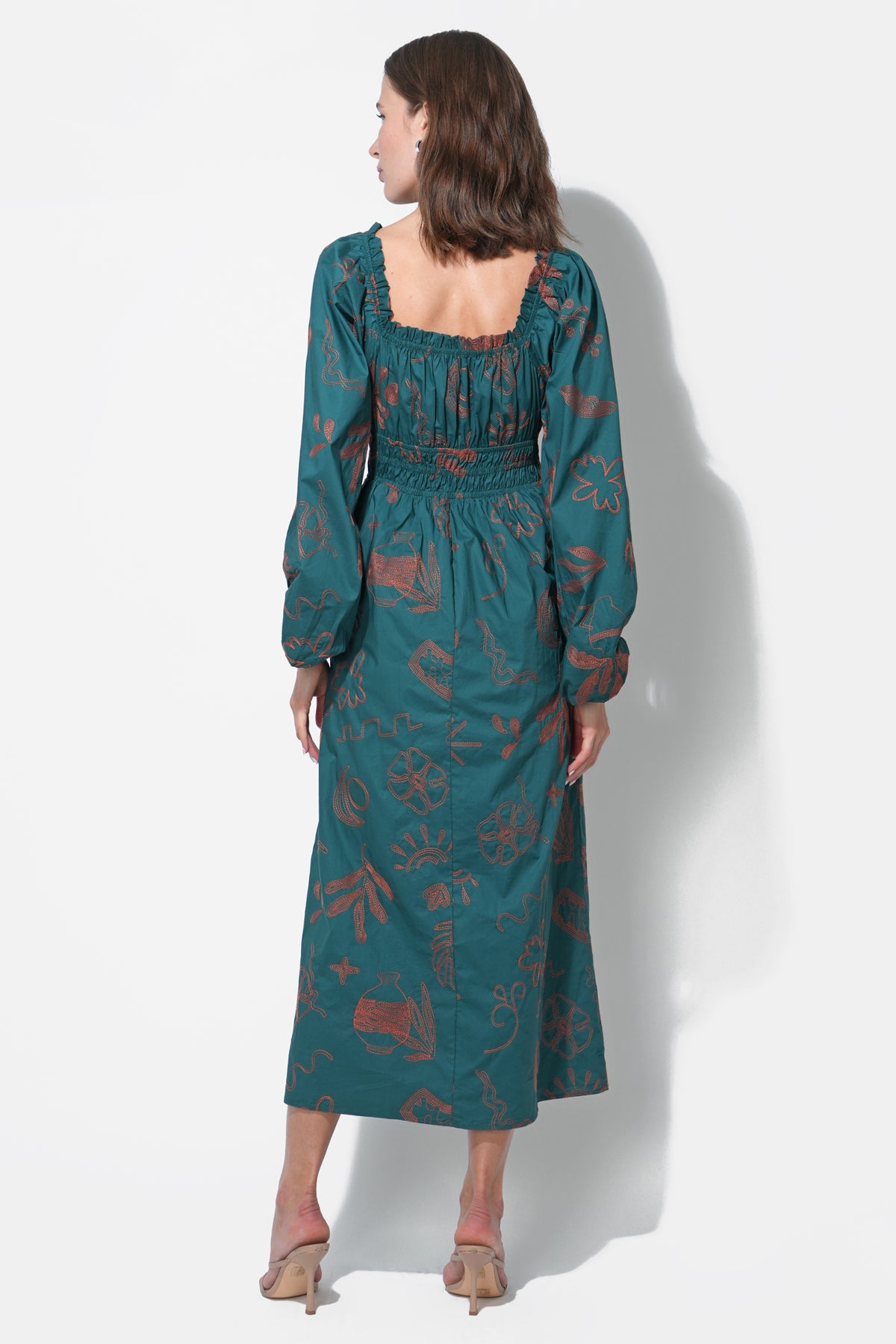 Magnolia Smocked Bodice Midi Dress