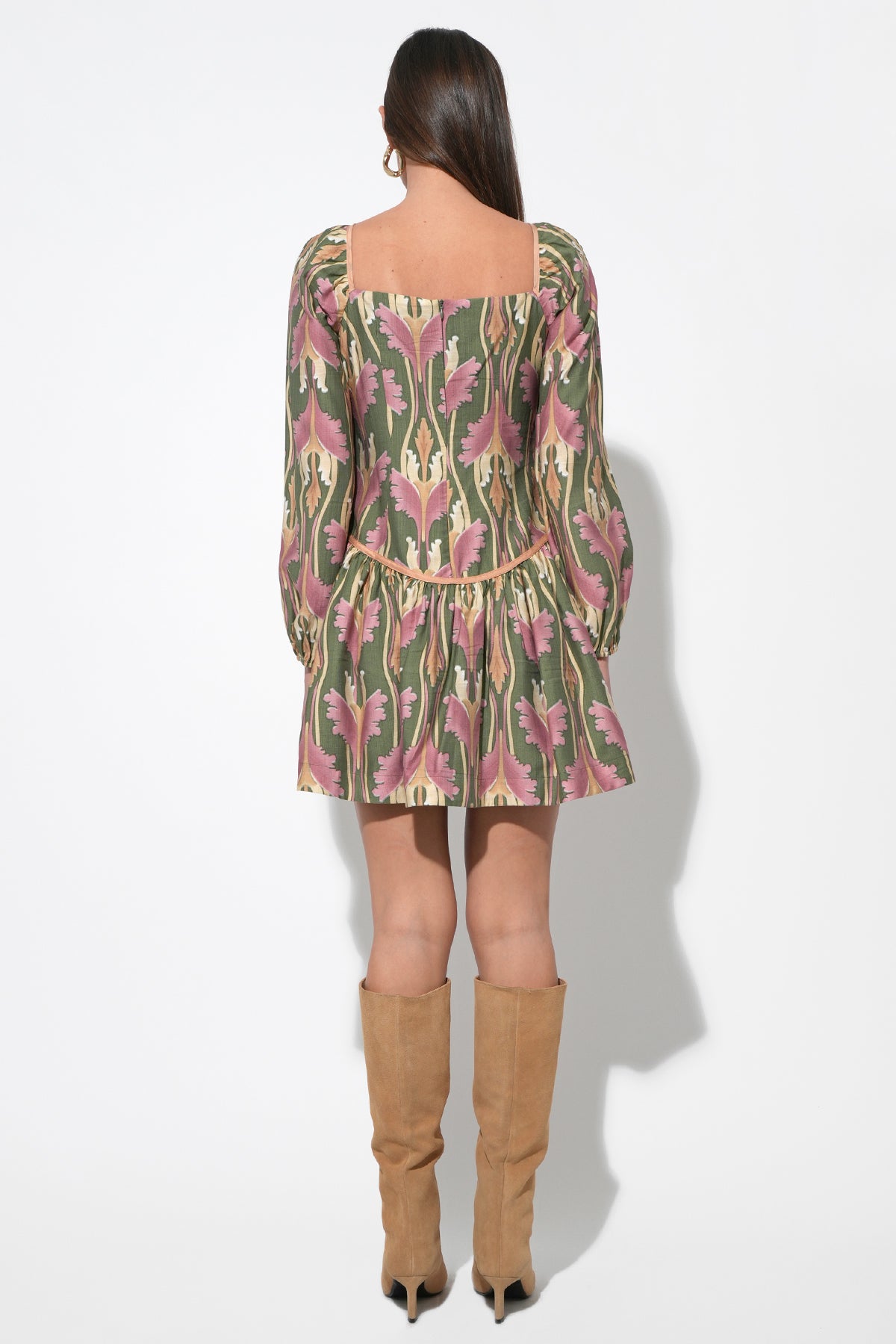 Coralie Drop Waist Floral Mini Dress