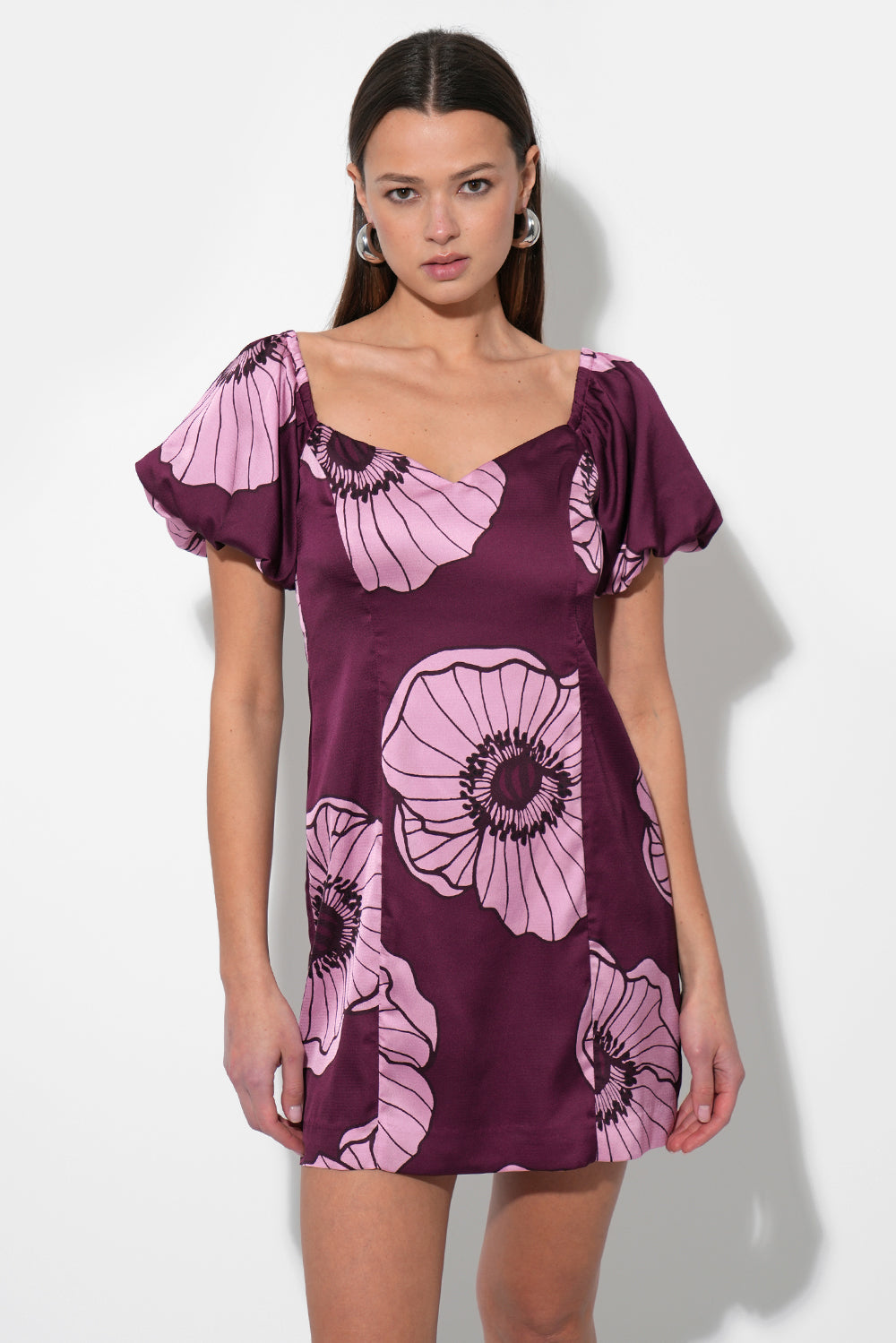 Aster Puff Sleeve Off Shoulder Mini Dress