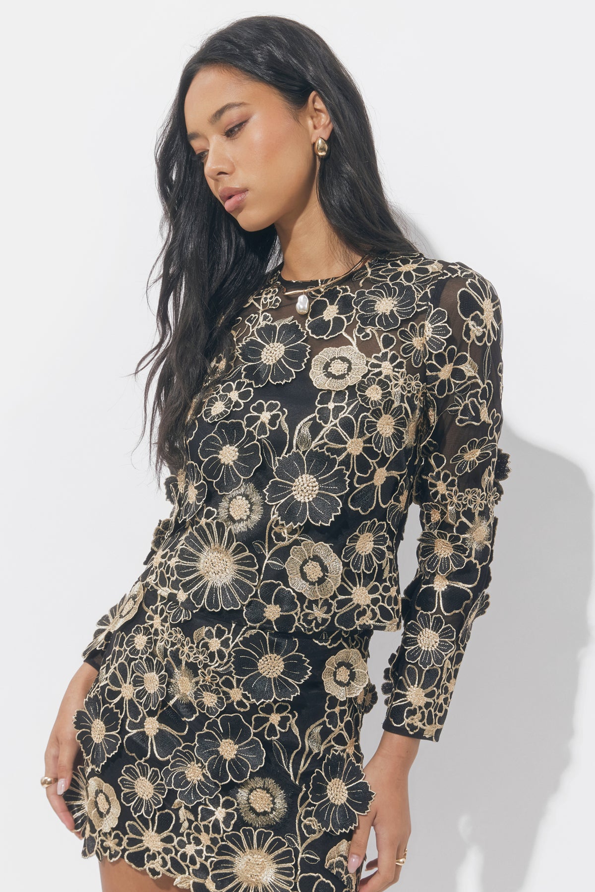 Kaylen 3D Lace Blouse