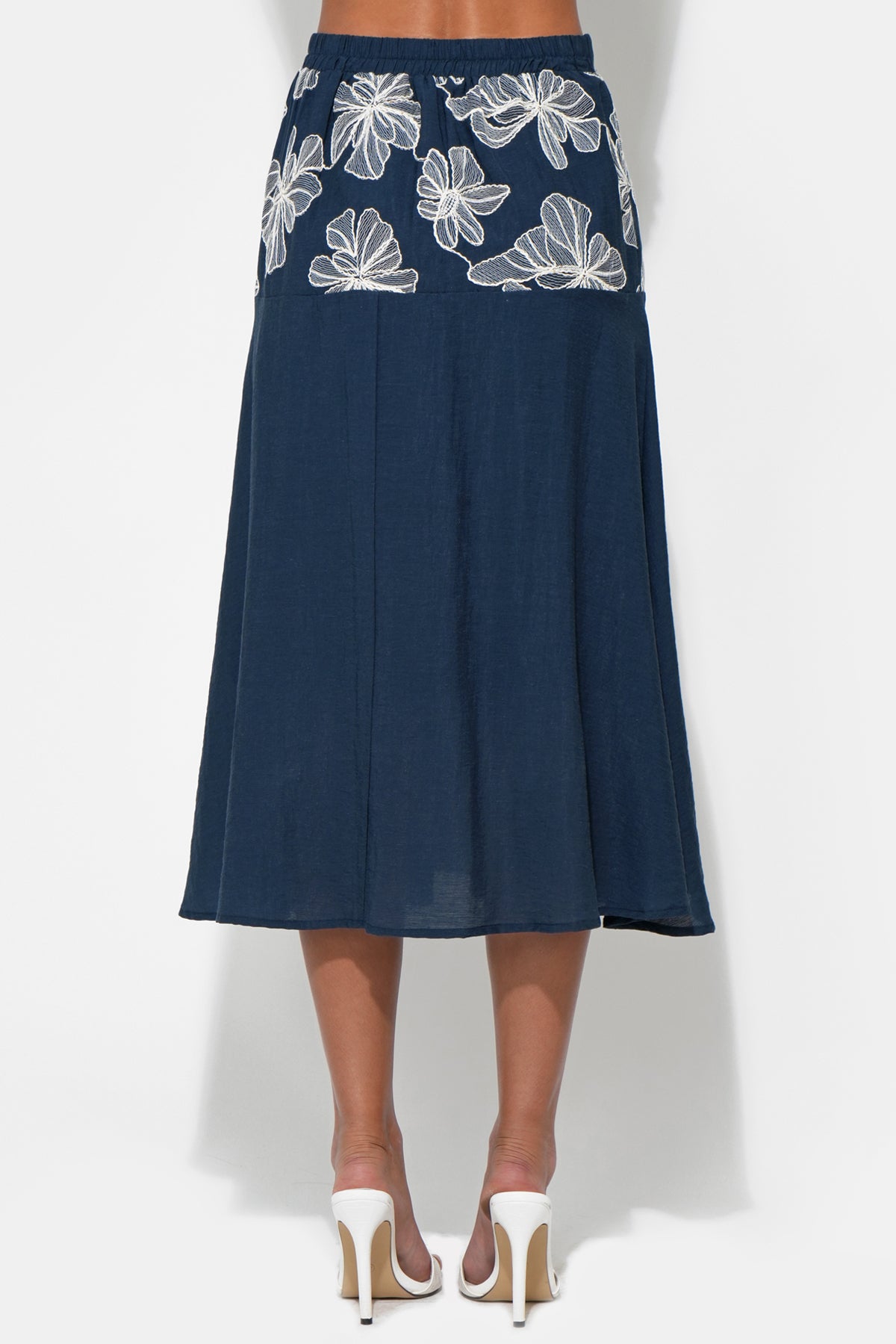 Alani Tiered Embroidery Skirt