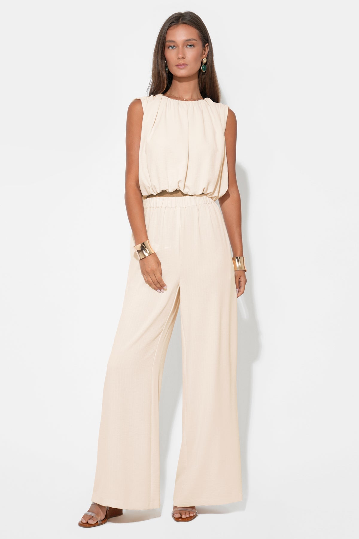 Hailey Bubble Textured Satin Top