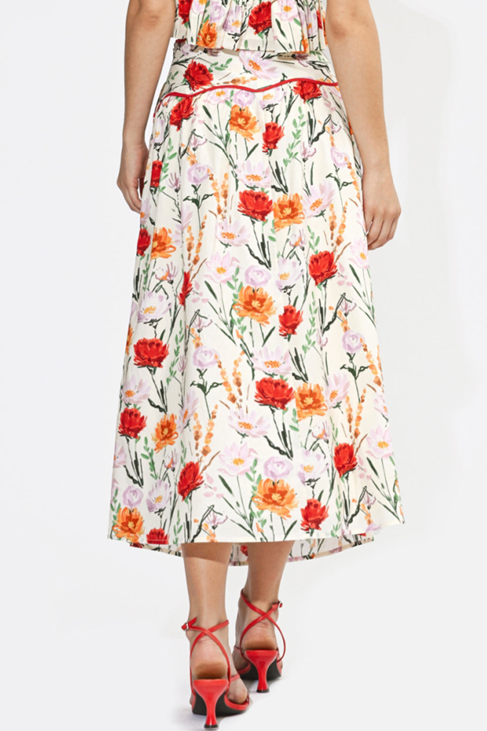 Aurora Floral Print Maxi Skirt