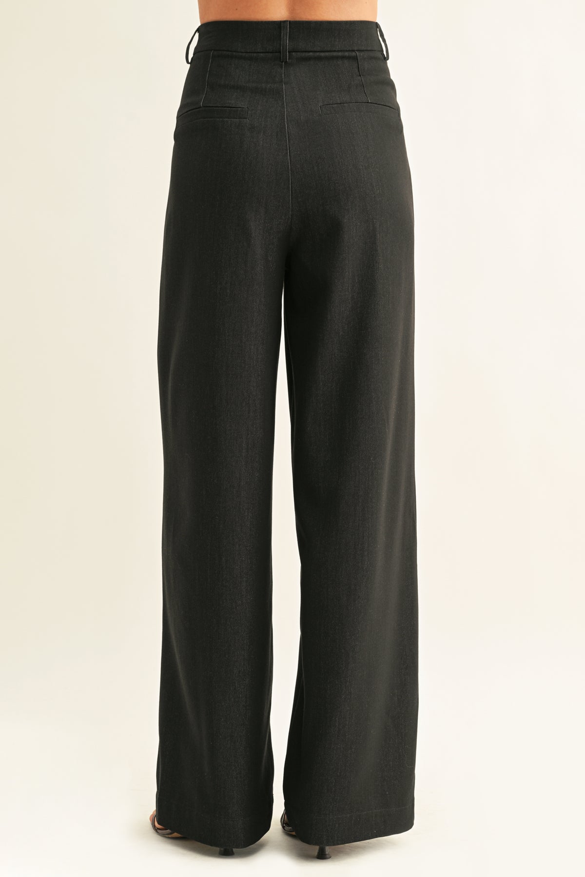Miley Pleated Chambray Pants