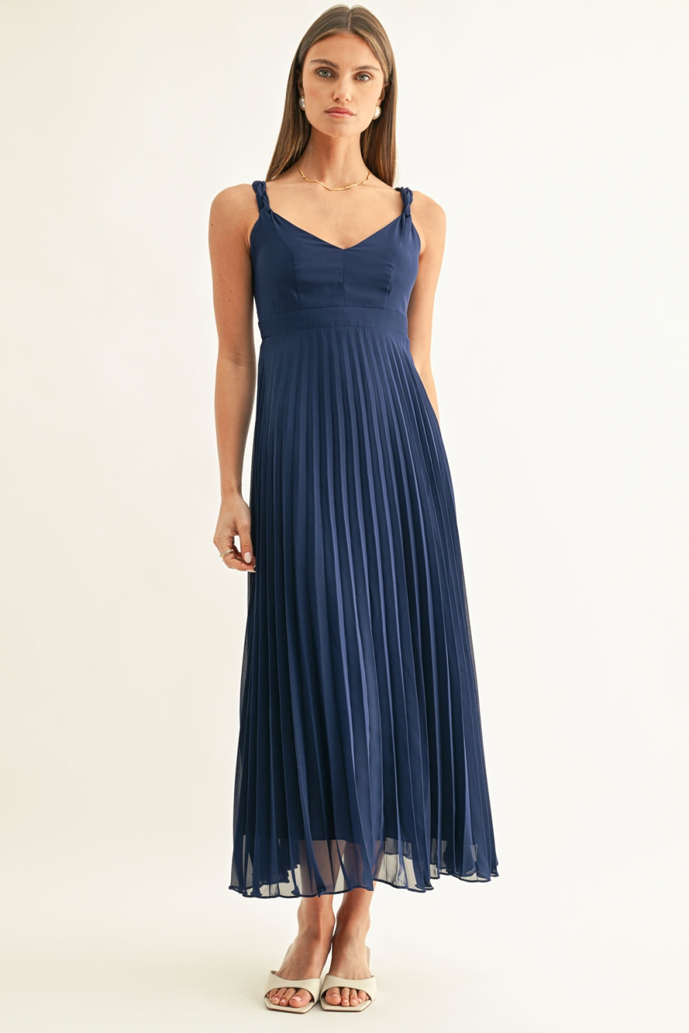 jillian maxi dress Pleated NAVY / XL Style PT03870-ECRU/RED The design is elevated Color:Dark Lilac Zara Collection Cut-Out Lace