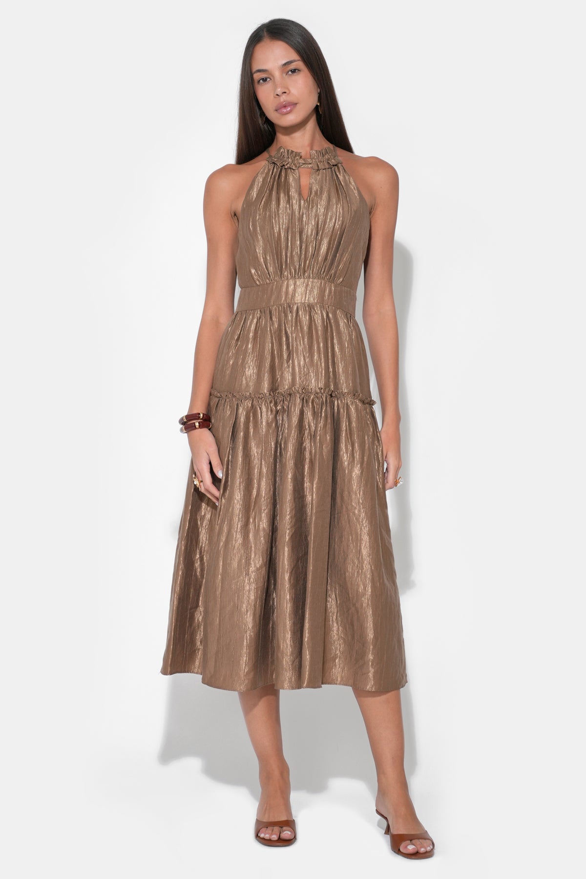 Margaret Halter Midi Dress F2511D6920