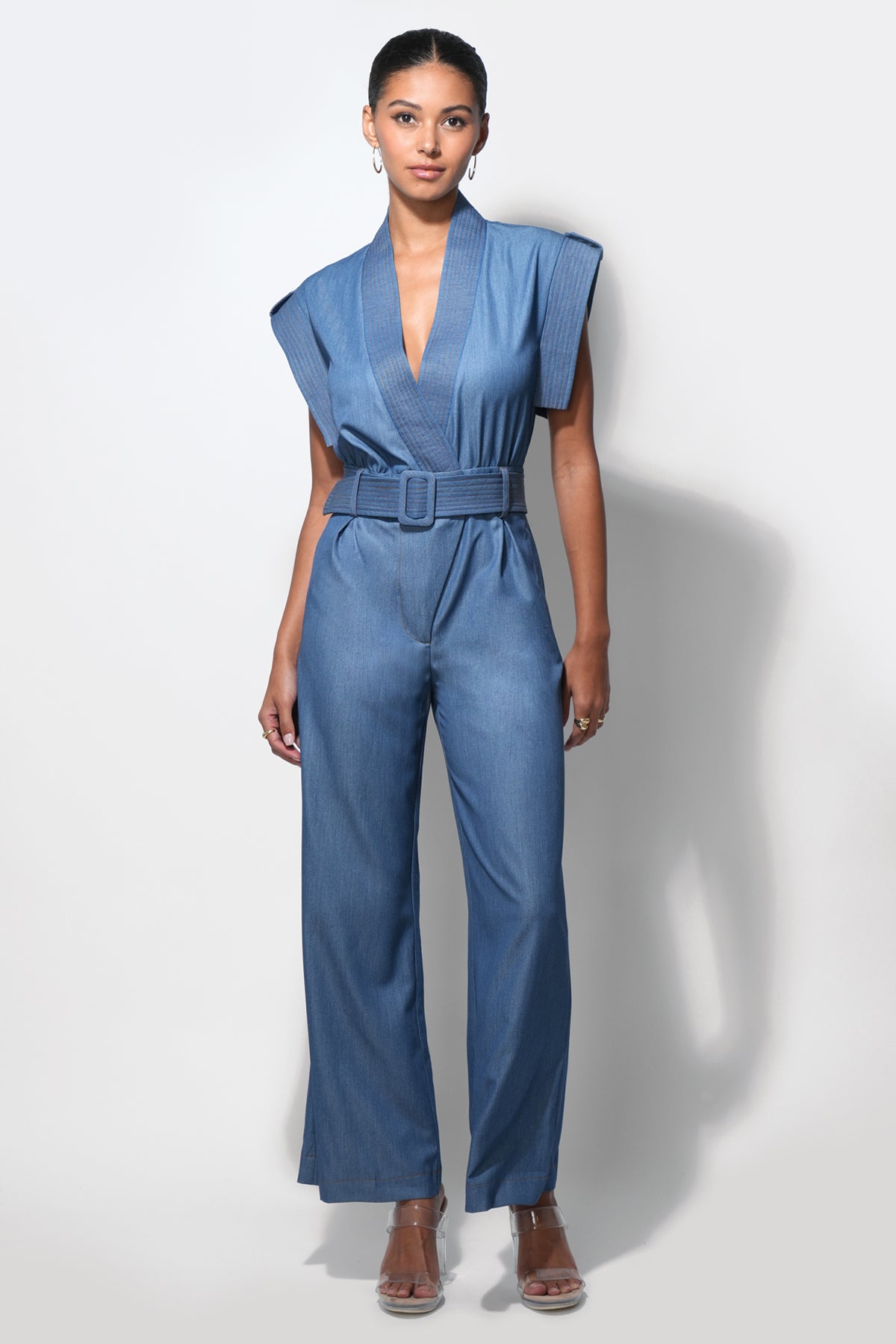 Talia Contrast Stitch Jumpsuit F2512P6524