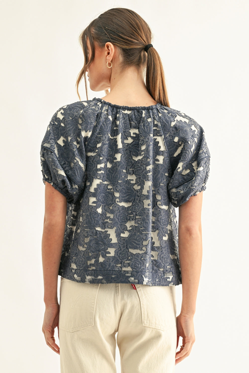 F267T7596_DENIM BLUE JACQUARD