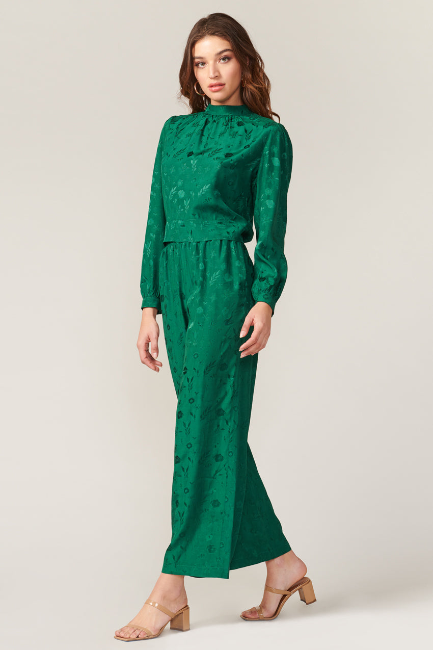 Rimal Textured Wide Leg Pant