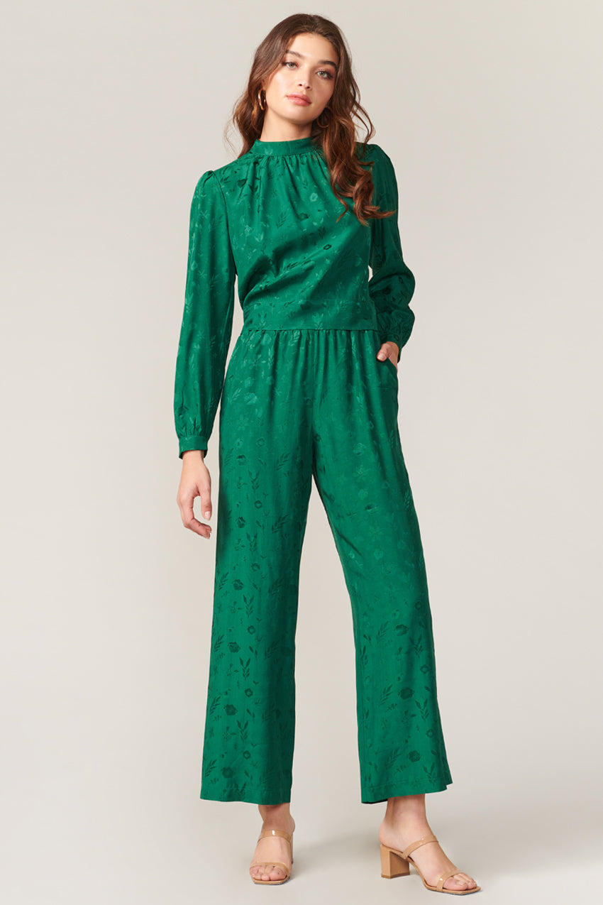 Rimal Textured Wide Leg Pant