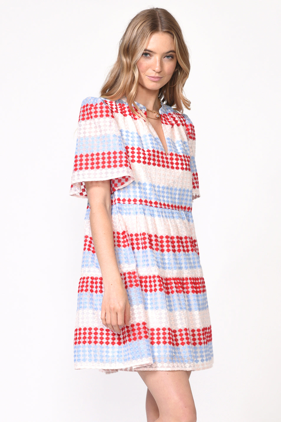 Shelly Colorblock Lace Dress
