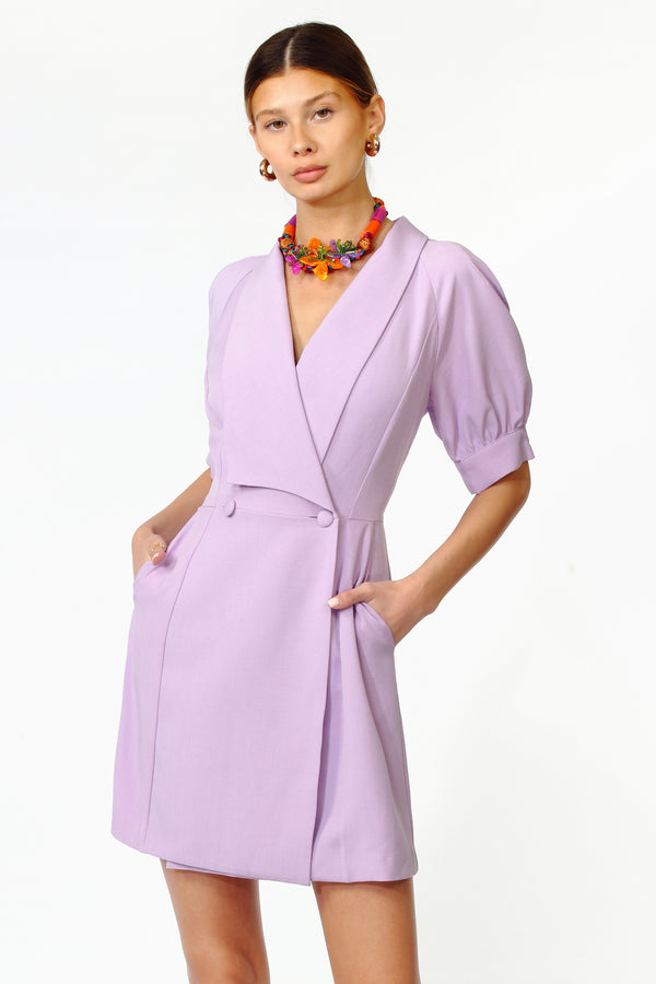 Francesca Puff Sleeve Blazer Dress - FINAL SALE