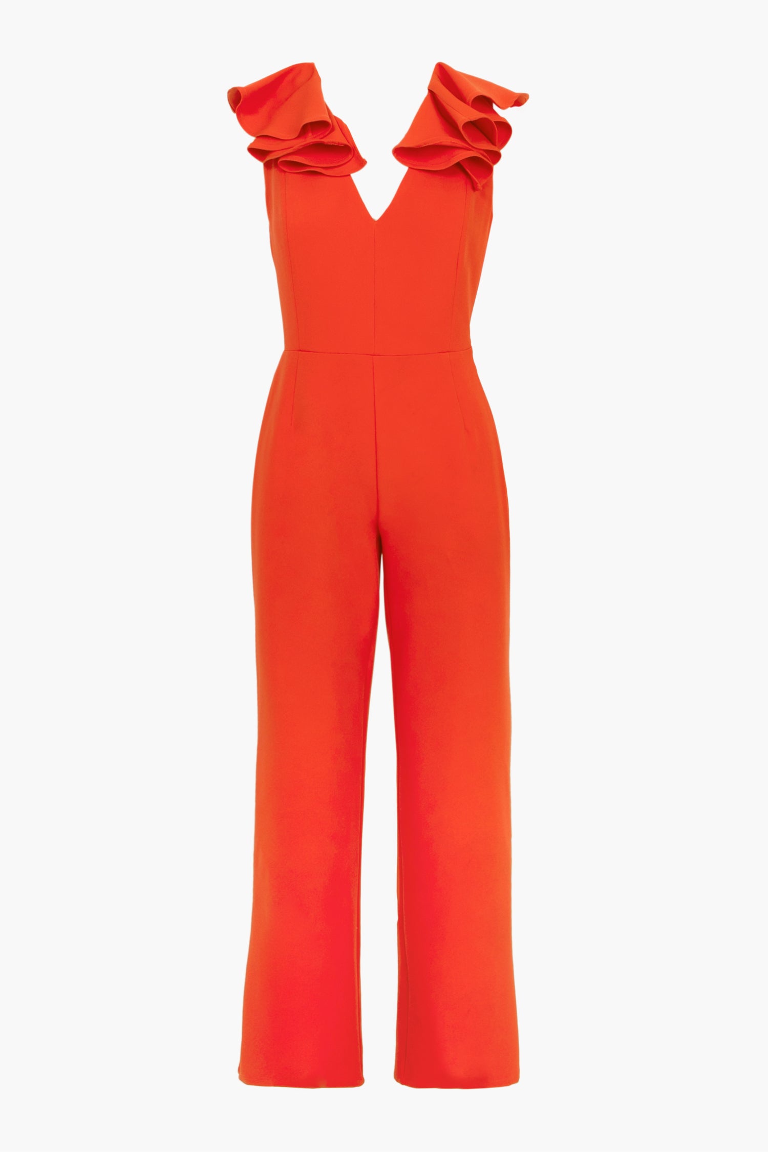 Kassi Ruffled Crepe Jumpsuit