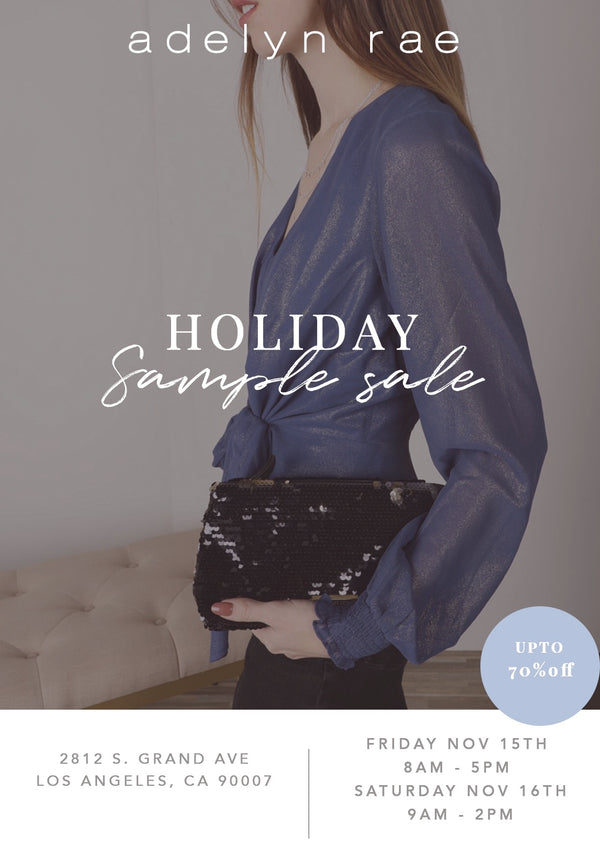 End of Year Holiday Sample Sale