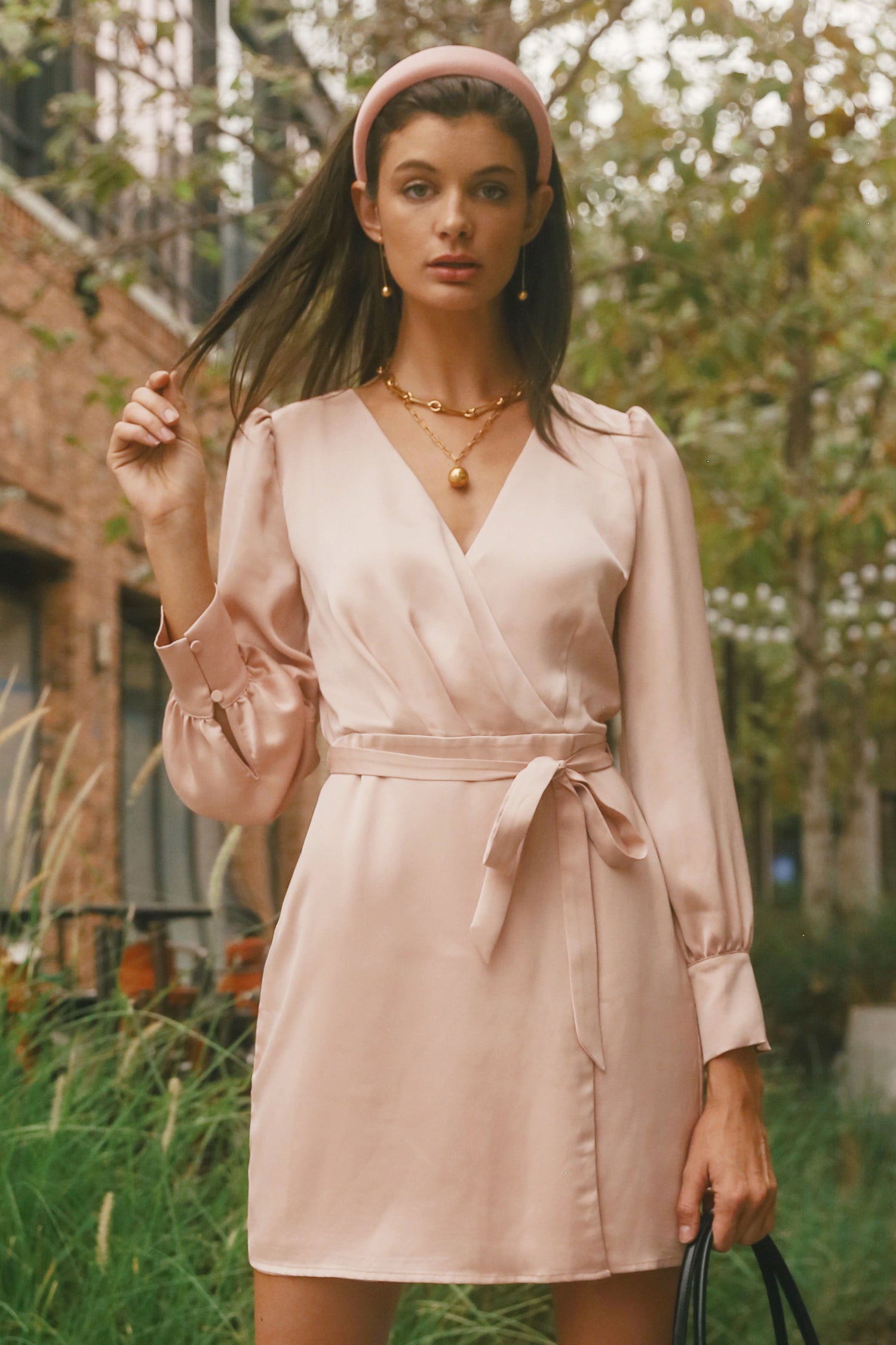 Abby Faux Wrap Dress FD4003