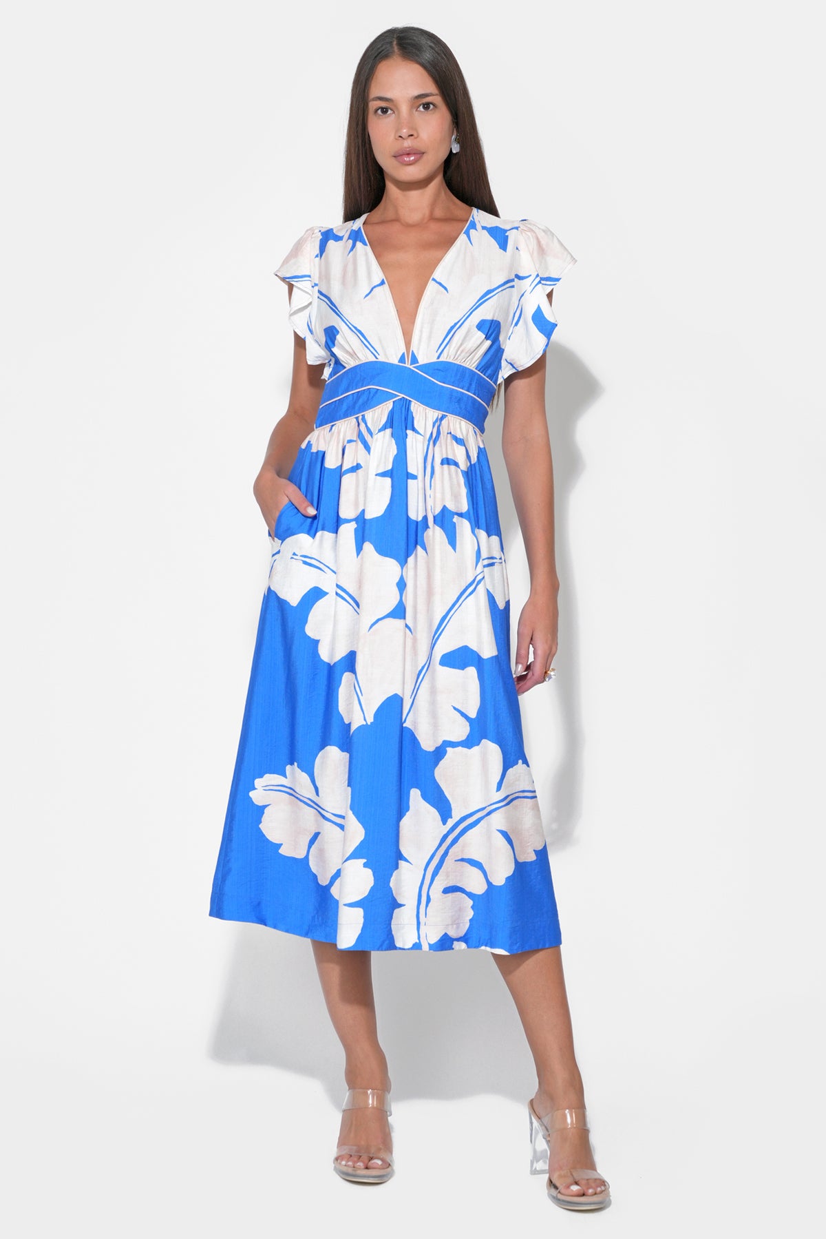 Avery Placement Midi Dress F263D7008