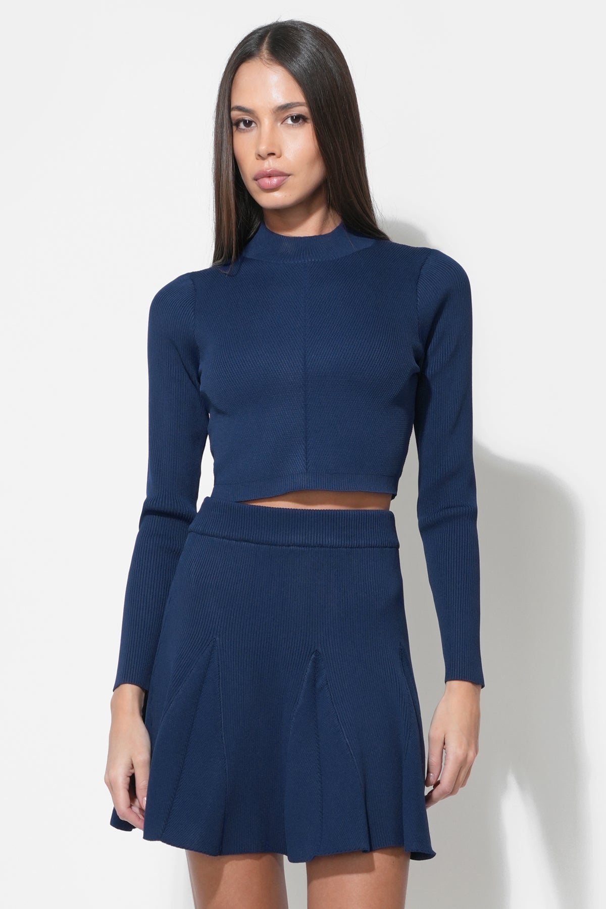 Carrie High Neck Long Sleeve Knit Top F2510WT6153