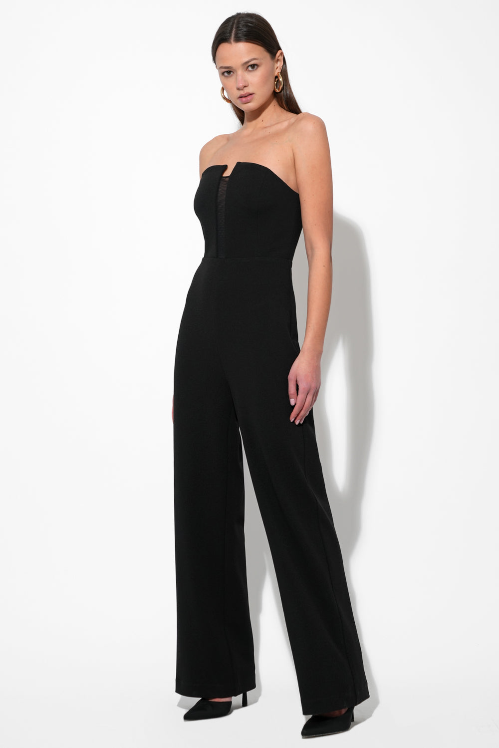 Donna Stretch Crepe Jumpsuit F258P6477